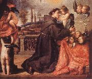 PEREDA, Antonio de St Anthony of Padua with Christ Child af oil painting artist